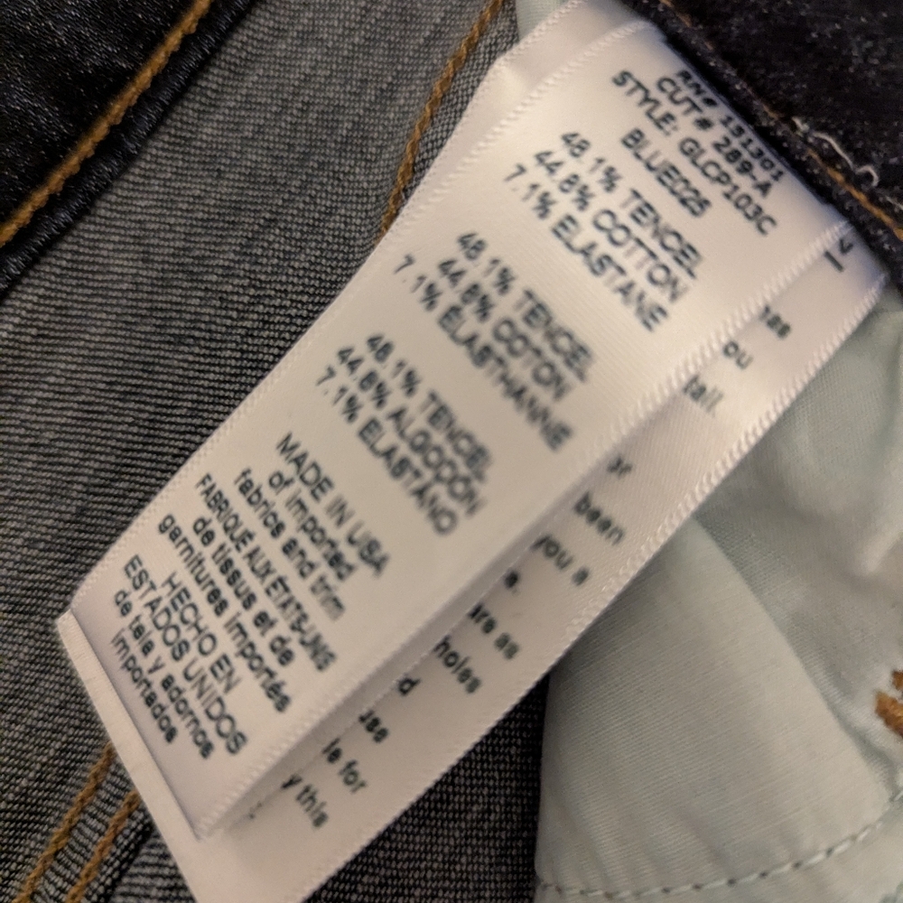 Good American Jeans Good Legs Front Slit Womens 4 Dark Blue High Rise - Picture 7 of 8